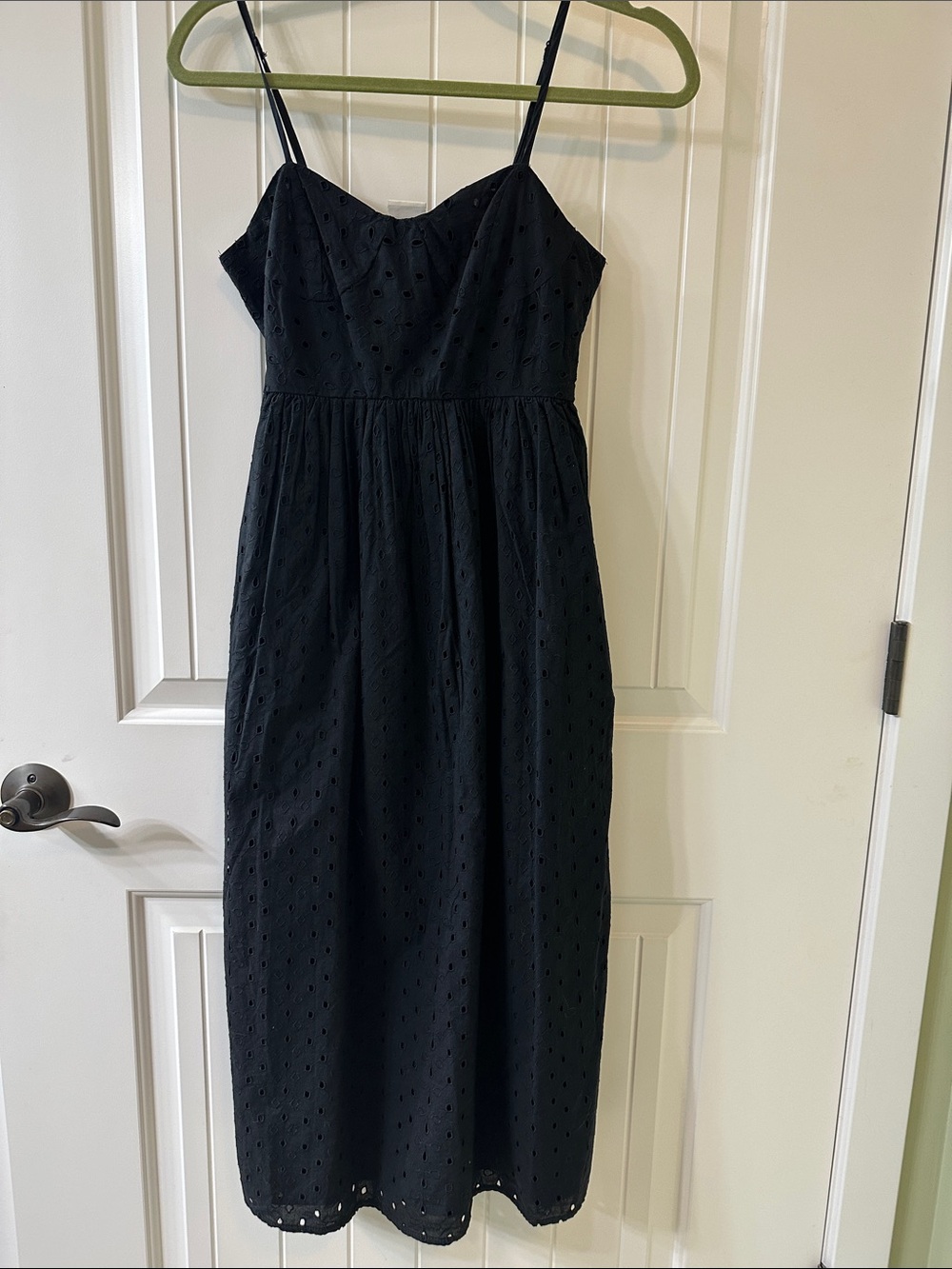 A New Day Black Eyelet Dress Size-XS